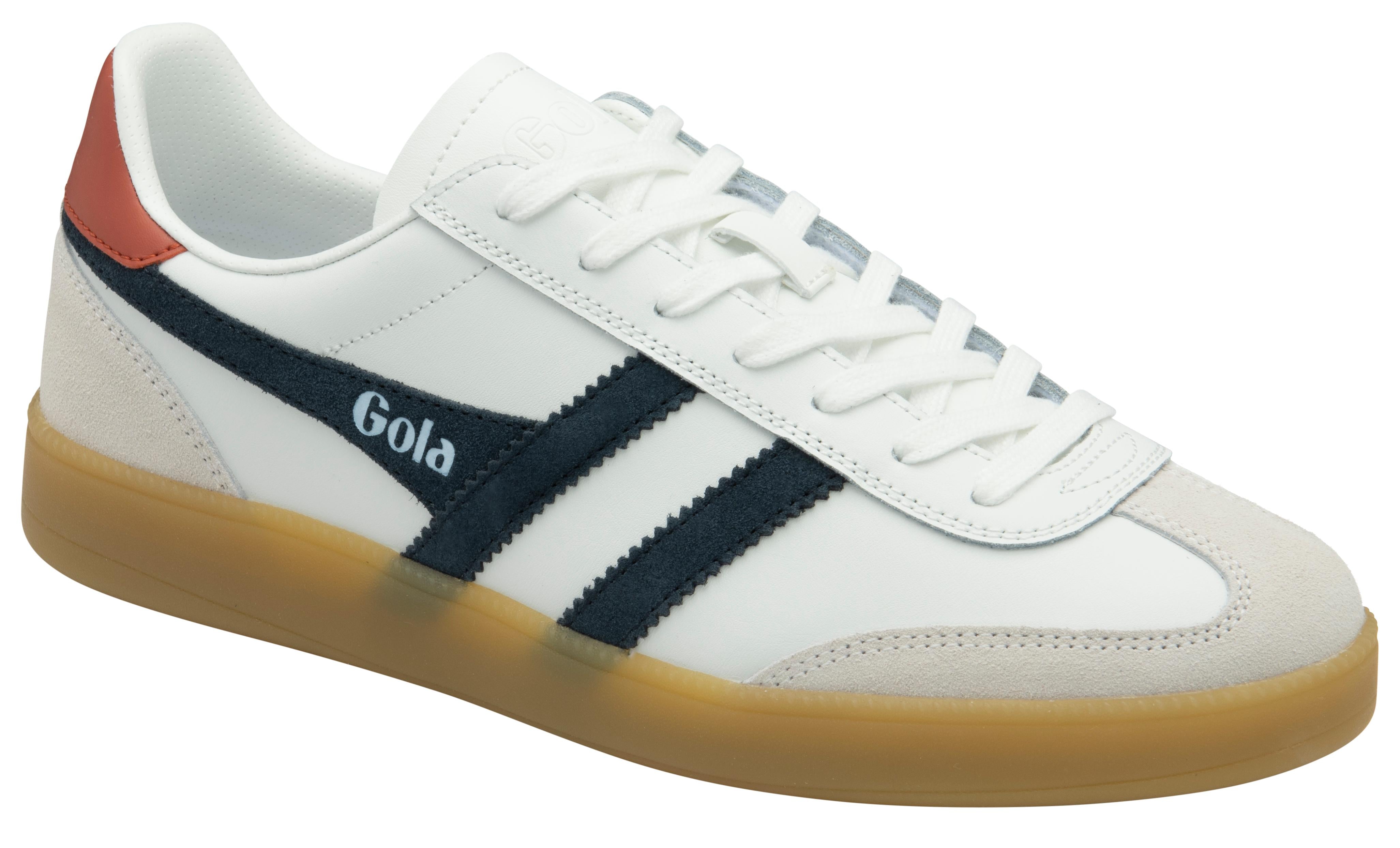 Gola Men's Viper Leather Sneakers - White Retro Running Shoes for Men | Vintage Style Casual Wear & Gym Training Shoes