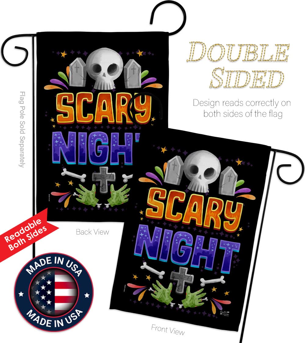 Spooky Halloween Garden Flag - Witch, Black Cat & Pumpkin Decor for Fall Yard