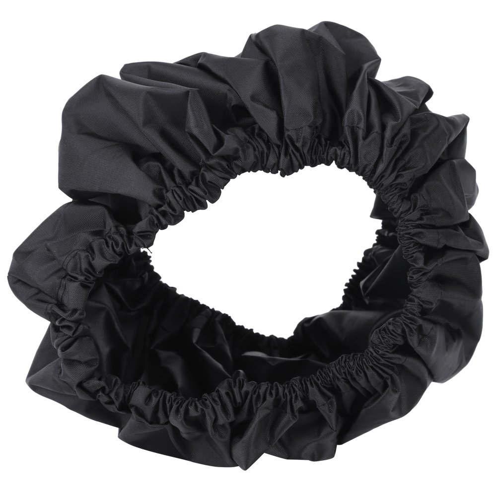 4Pcs Baby Stroller Wheel Protectors - Black Dustproof Replacement Tires for Strollers & Wheelchairs (Large Size) | Durable & Easy to Install for Smooth Rides in Parks, Malls & Outdoor Adventures