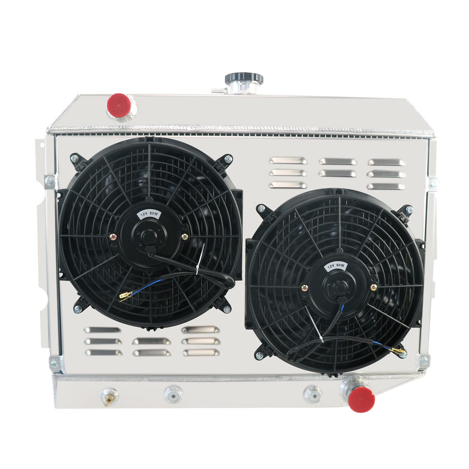 3 Row Aluminum Radiator Shroud Fan for 1968-1974 Dodge Mopar Charger Small Block 26