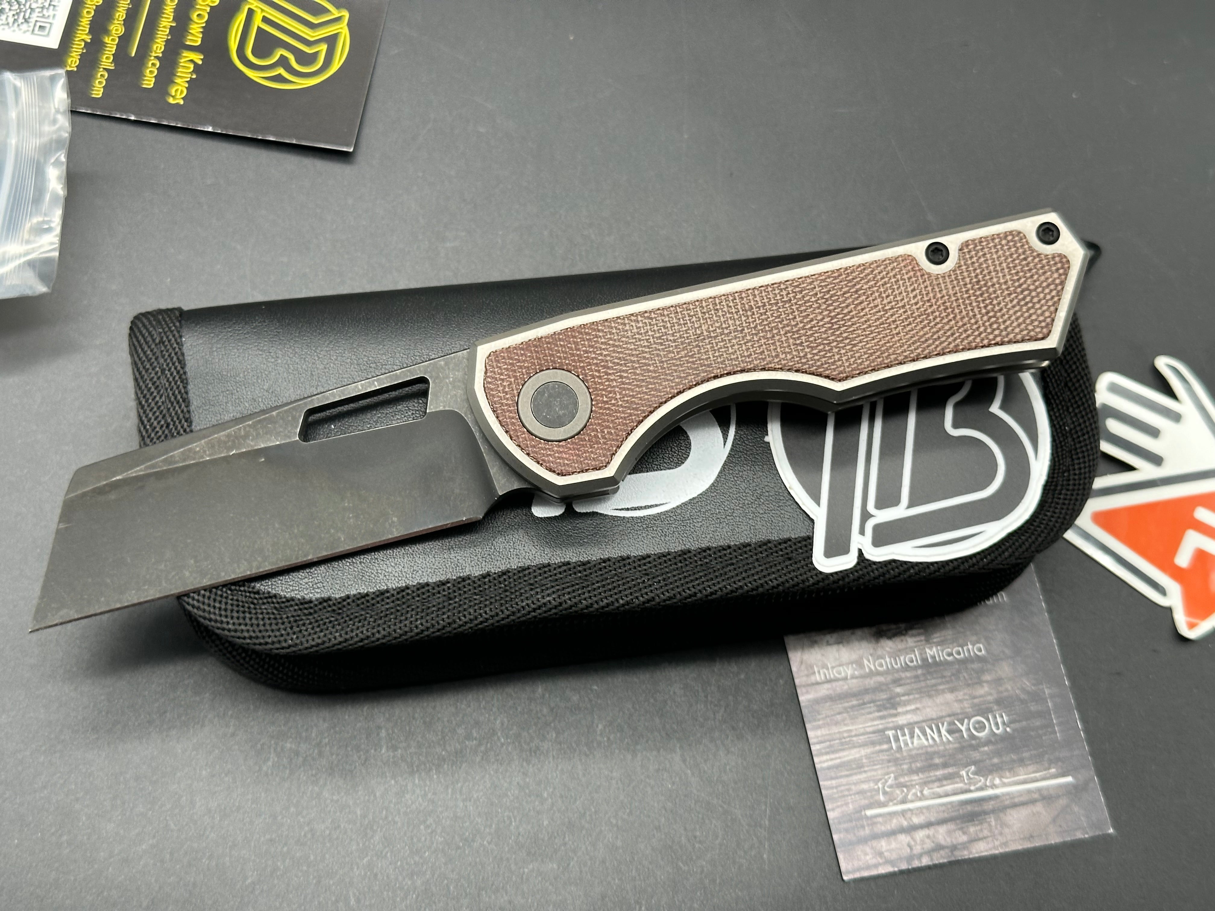 Brian Brown Knives Yeager M V2 Folding Pocket Knife - Premium EDC Tactical Knife for Outdoor, Camping, Hiking & Everyday Carry
