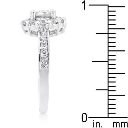 Bella Birthstone Engagement Ring - 14K Gold or Sterling Silver, Clear Cubic Zirconia - Perfect for Proposals, Anniversaries & Special Occasions