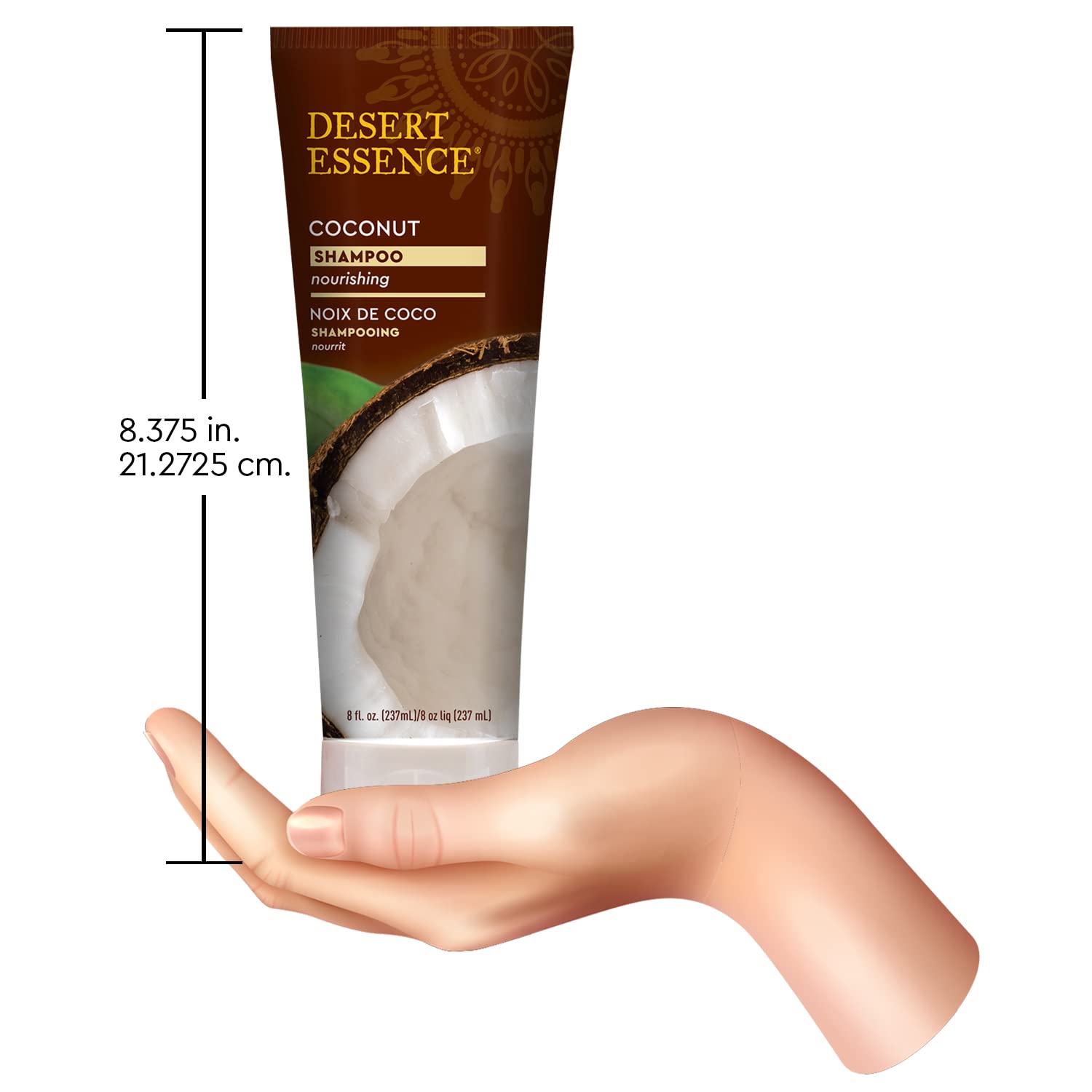 Desert Essence Coconut Shampoo & Conditioner Set (8 Fl Oz) - Hydrating for Dry Hair - Natural Coconut Oil Formula - Refreshing Scent - Vegan & Cruelty-Free Hair Care - Perfect for Daily Use & Travel