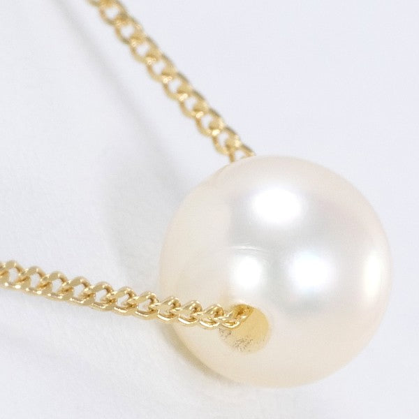 18K Yellow Gold Pearl Necklace for Women - Elegant Bridal Jewelry Gift for Wedding, Anniversary & Special Occasions