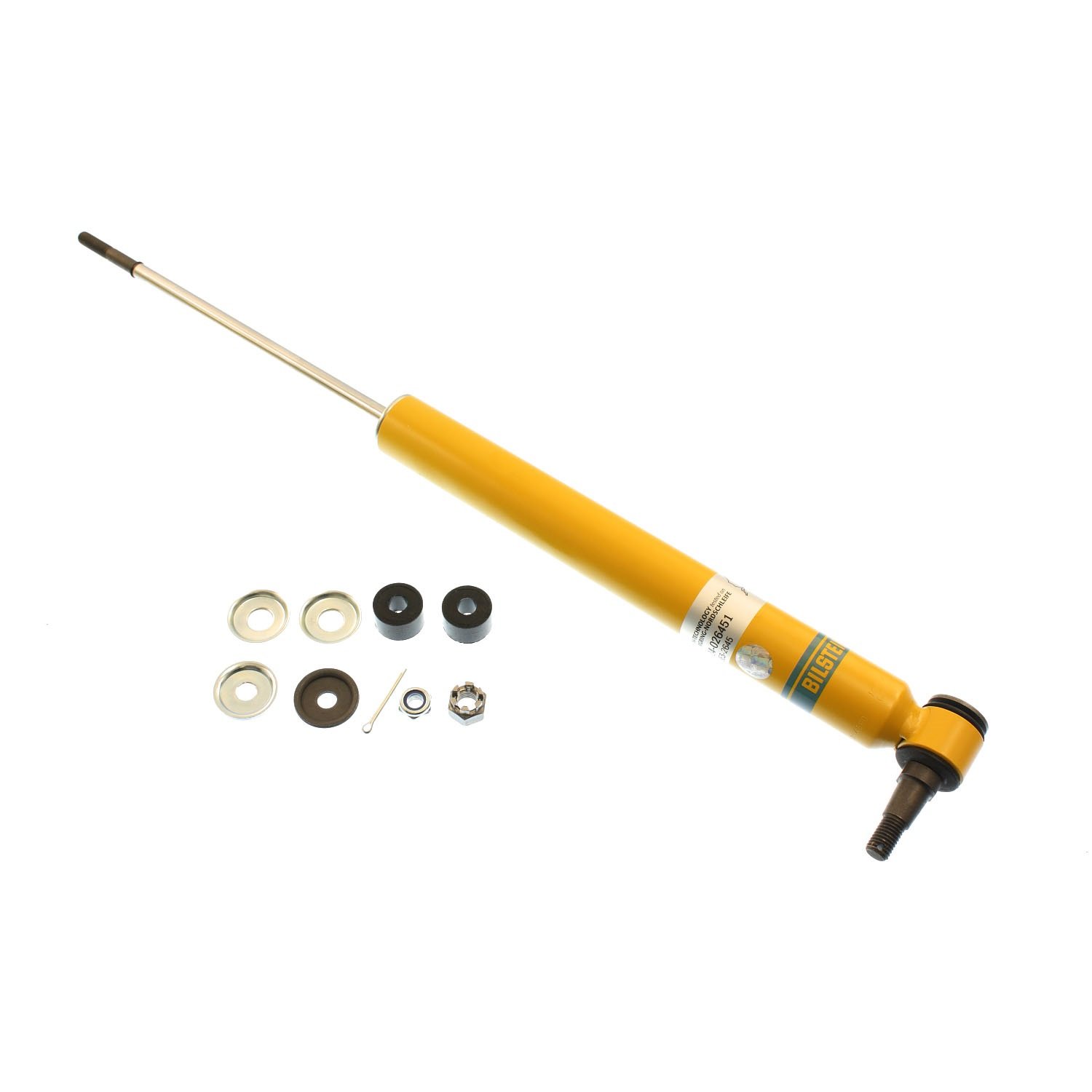 Bilstein 24-026451 B6 Series Heavy Duty Steering Damper - Front Suspension Stabilizer for Off-Road Trucks & SUVs | Durable Shock Absorber for Smooth Ride on Rough Terrain