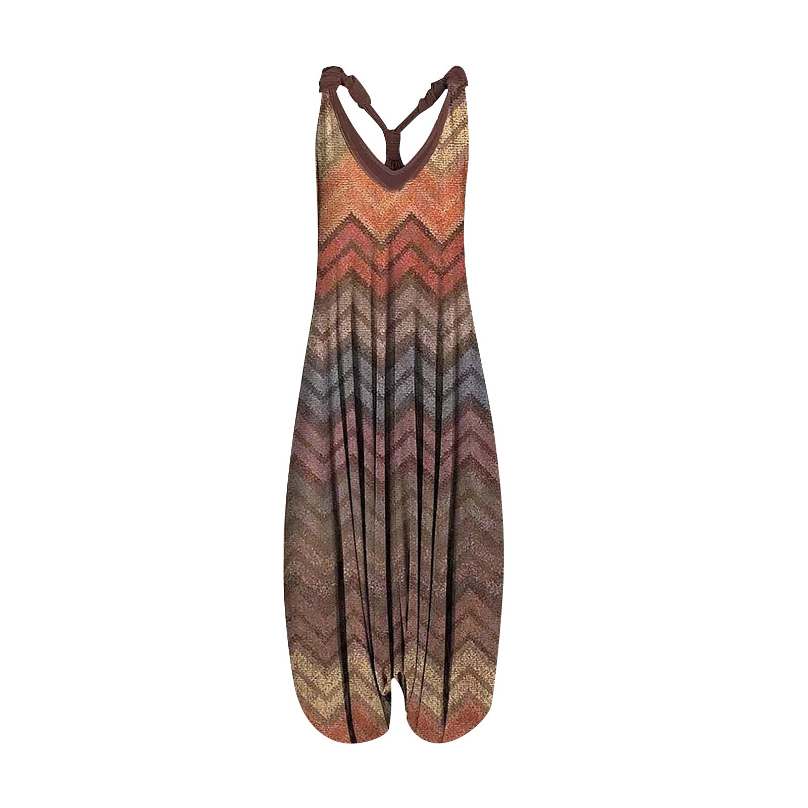 Boho Jumpsuits for Women - Vintage Floral Sleeveless Overalls with Wide Leg Pants | Trendy Casual Outfit for Summer, Music Festivals & Beach Vacations