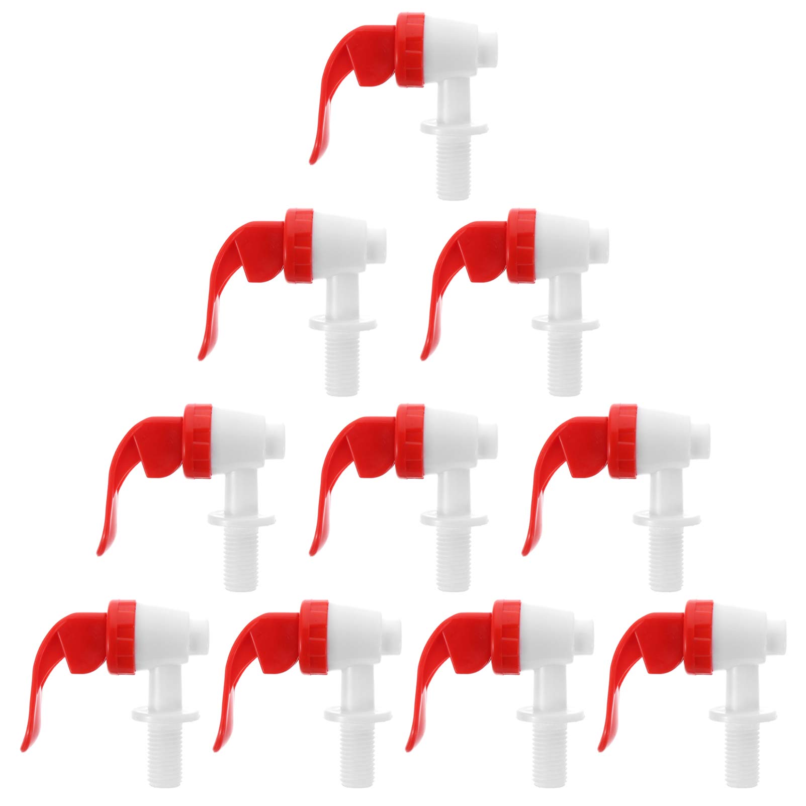 DOITOOL 10PCS Plastic Drink Dispenser Faucet Tap Replacement Lever - Spill-Proof Pour Spout for Milk, Juice, Beer | Perfect for Party, Home & Kitchen Beverage Dispensing