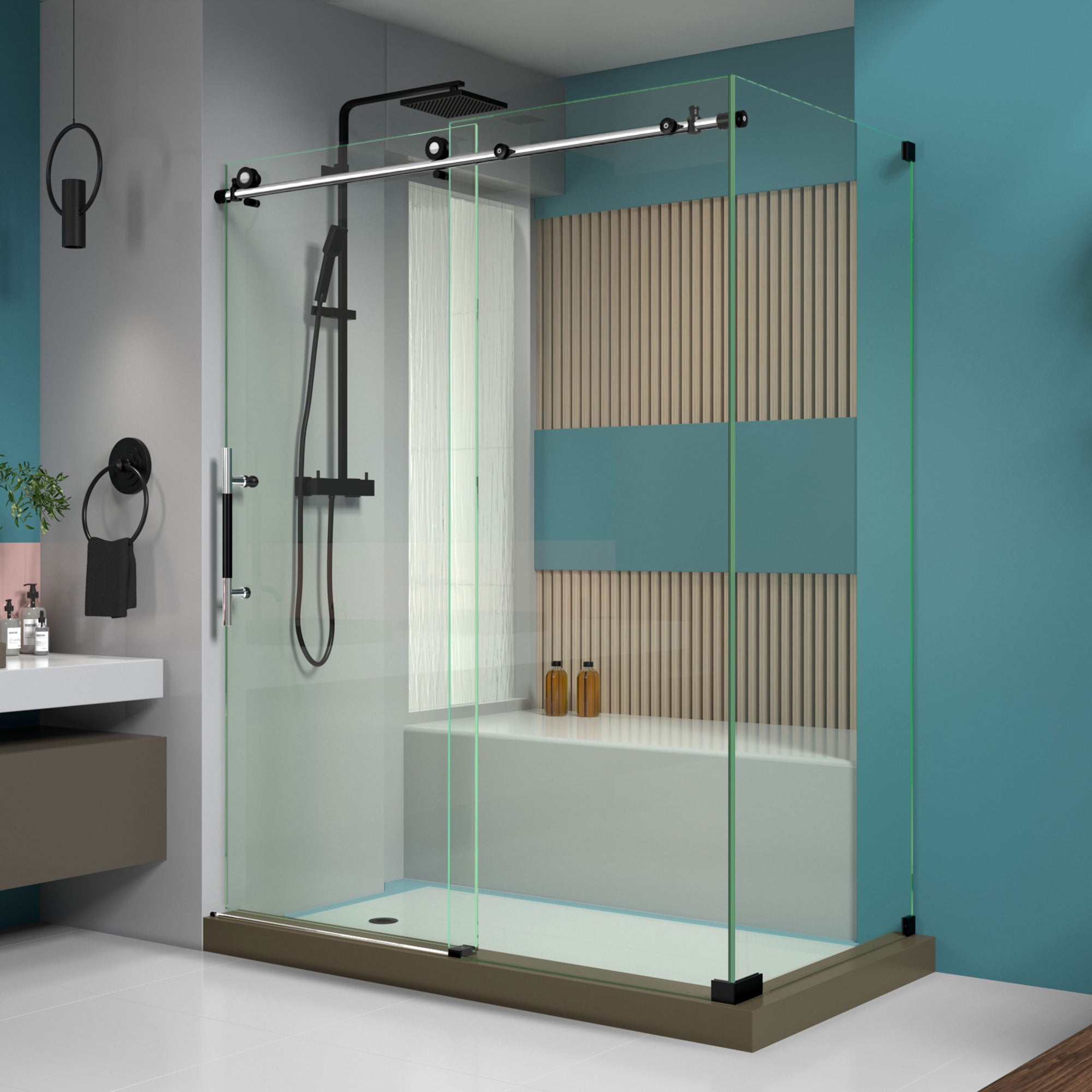 DreamLine Enigma XT Frameless Sliding Shower Door - 34.5