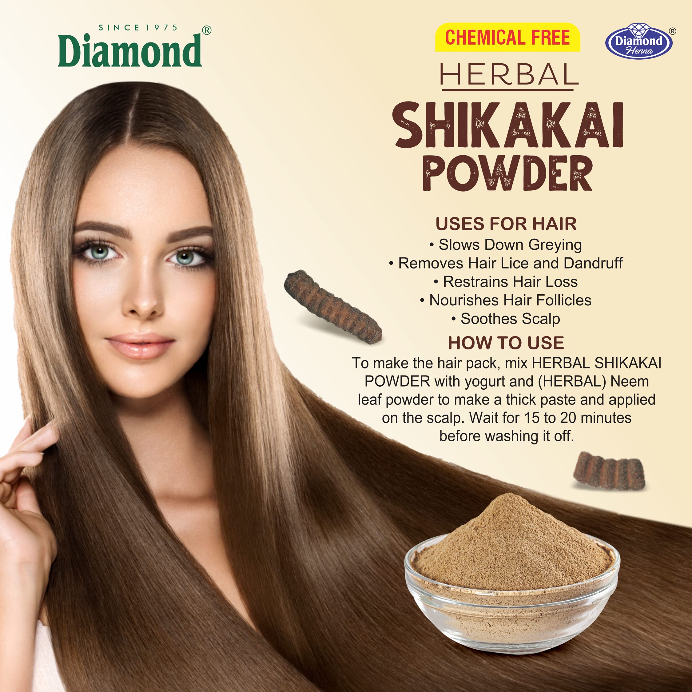 **100% Pure & Natural Shikakai Powder (Senegalia Rugata) for Hair Growth - Fights Dryness, Darkens Hair, Strengthens Roots - 300g (Pack of 2) | Ideal for Ayurvedic Hair Care & DIY Hair Masks**