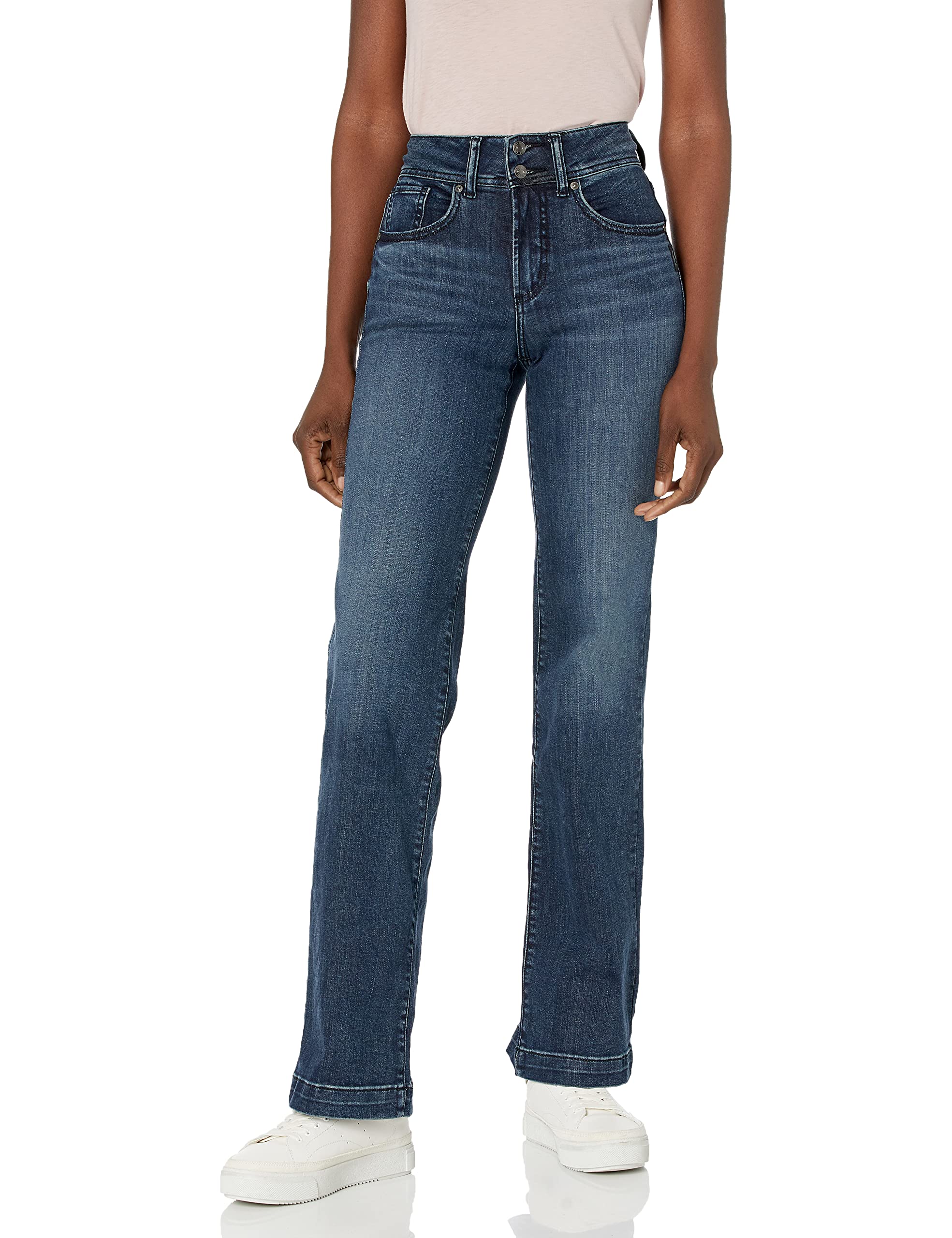 Silver Jeans Co. Women's Avery High Rise Bootcut Jeans - Comfortable Stretch Denim Pants for Work, Casual & Night Out