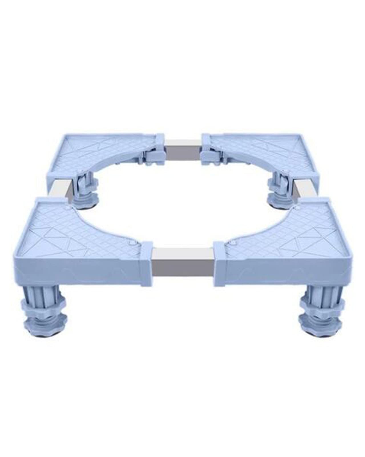 Qgg Adjustable Base Bracket Stand with 4 Heavy-Duty Feet for Washing Machine, Refrigerator, Dryer - Anti-Vibration Floor Stand for Home Appliances | Perfect for Laundry Room, Basement & Garage Use