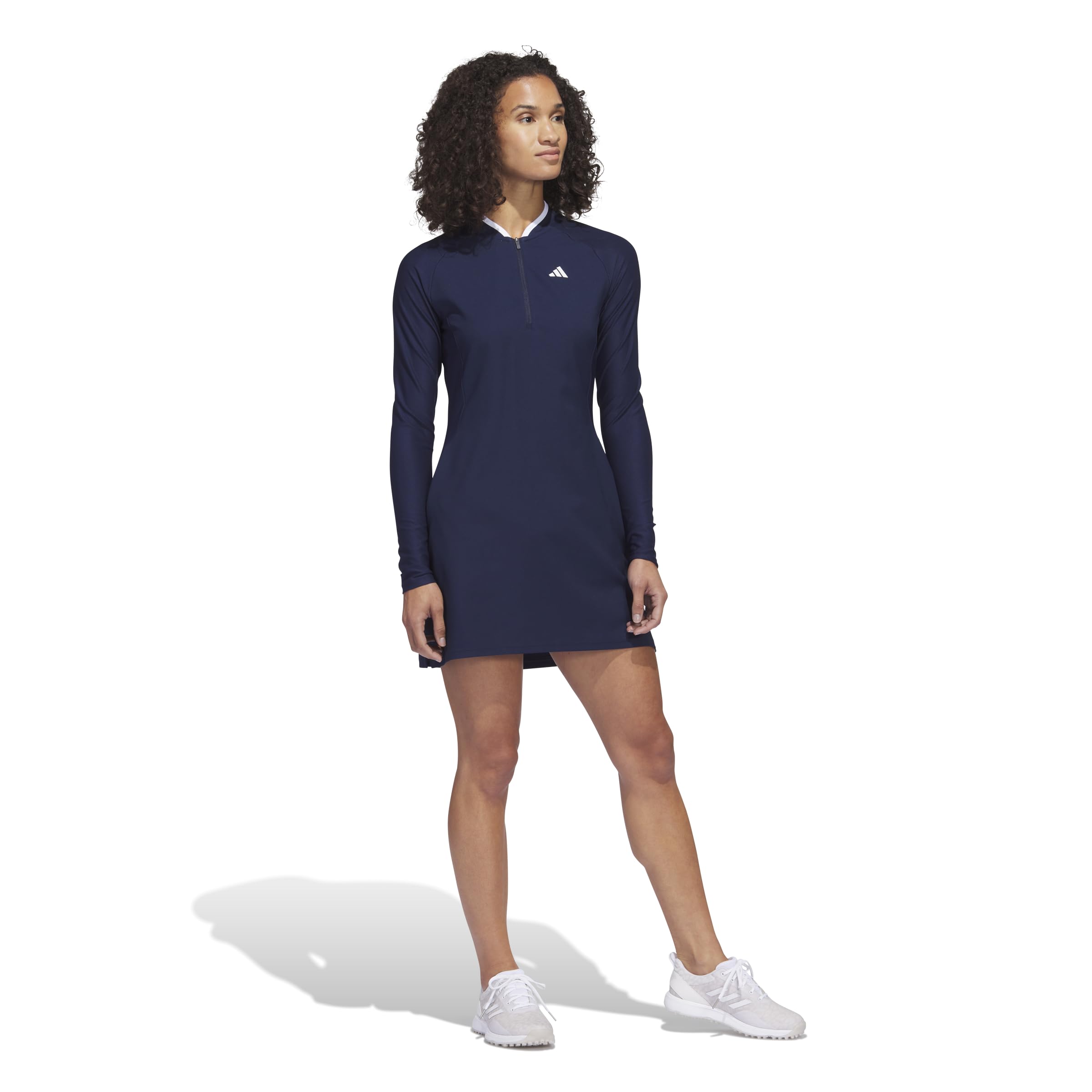 Adidas Women's Long Sleeve Golf Dress - Moisture Wicking & UV Protection - Perfect for Golf Tournaments & Outdoor Sports