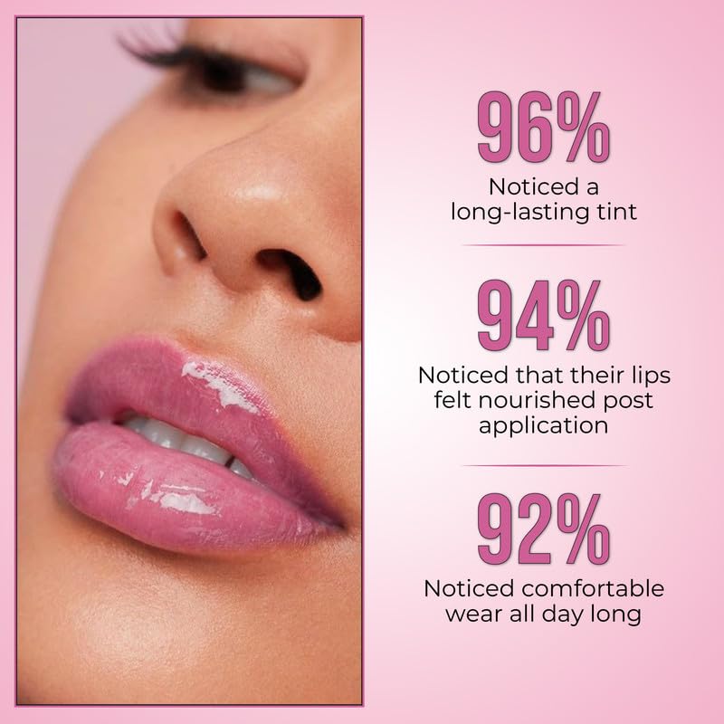 Insight Cosmetics Peptide Infused Lip Oil with Ginger Seed Oil - Long-Lasting Hydration & Nourishment for Soft, Natural Pink Lips | Plumping & Moisturizing Lip Treatment | Perfect for Daily Use, Date Night & Special Occasions | 4.5g (Mystic Mulberry)