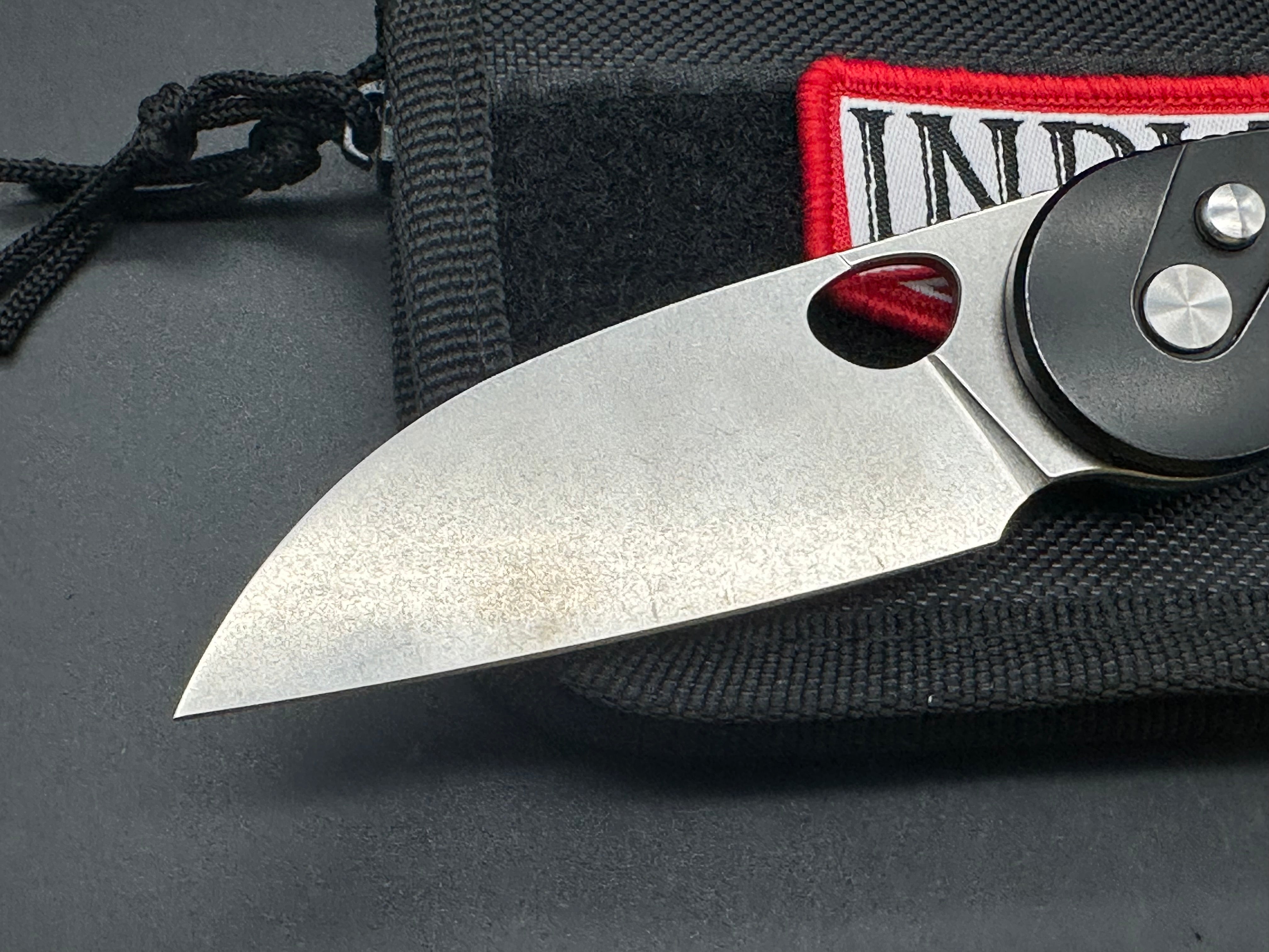 Premium Indiana Knives EDZ Titanium Folding Knife with Vanax SuperClean Blade - Perfect for Camping, Hiking & Everyday Carry (EDC)