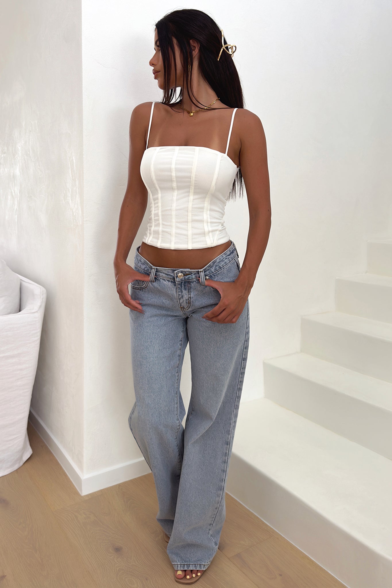 Malakai Corset for Women - Elegant White Waist Trainer Corset Top for Shapewear & Fashion | Perfect for Weddings, Cosplay, and Evening Outfits