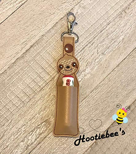 Sloth Hand Sanitizer Holder & Lip Balm Holder - Cute Animal Shaped Sanitizer Clip for Purse, Backpack, Keychain - Perfect for Travel, School, Office, and Everyday Use