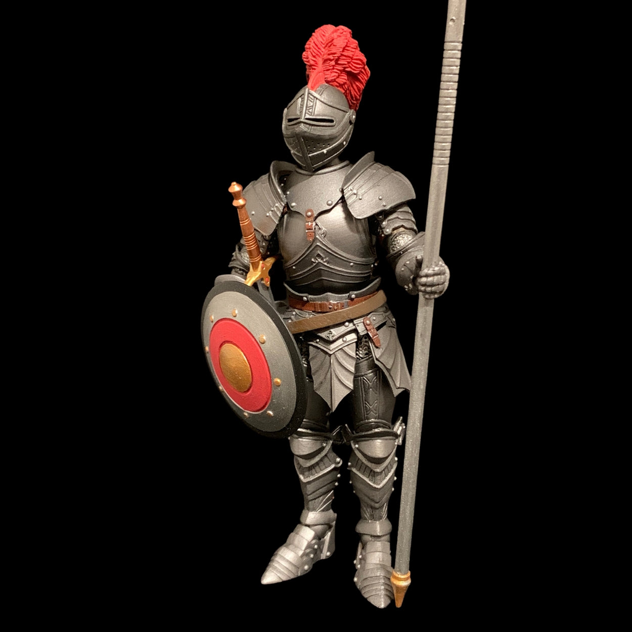 Mythic Legions: Army of Leodysseus Red Shield Soldier Action Figure - Collectible Fantasy Warrior for Display & Battles - Perfect for Collectors & Role-Playing Games (RPG)