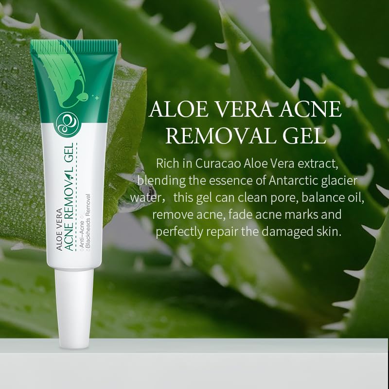 Organic Aloe Vera Gel for Face & Body - 100% Pure Fresh Aloe Gel for Deep Hydration, Sunburn Relief, Acne Treatment & Skin Firming | Soothes Dry Skin, Post-Sun Care & Daily Moisturizing
