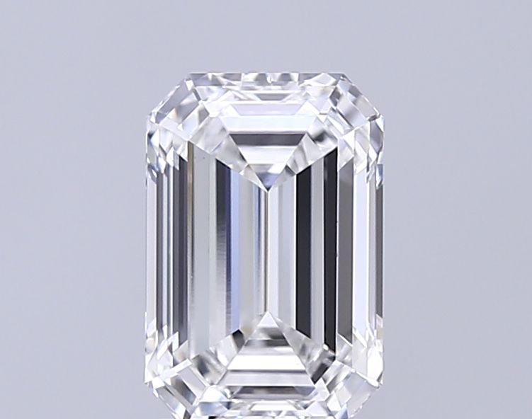 2.09 Carat F VVS2 Emerald Cut Lab-Grown Diamond for Engagement Rings & Fine Jewelry