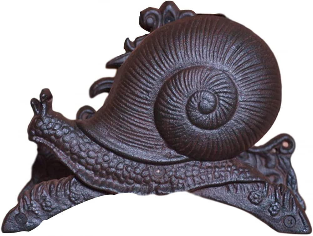 XD Designs Vintage Cast Iron Garden Hose Holder - Wall Mounted Metal Hose Stand for Outdoor Garden, Yard, and Patio Storage | Perfect for Organizing Garden Hoses, Sprinklers & Watering Tools