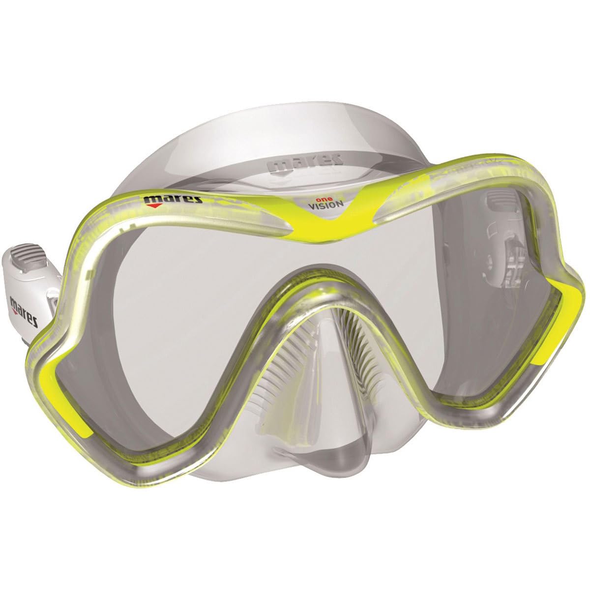 Mares One Vision Scuba Diving Mask - Black for Snorkeling, Spearfishing & Underwater Photography | Comfortable & Anti-Fog Swim Goggles