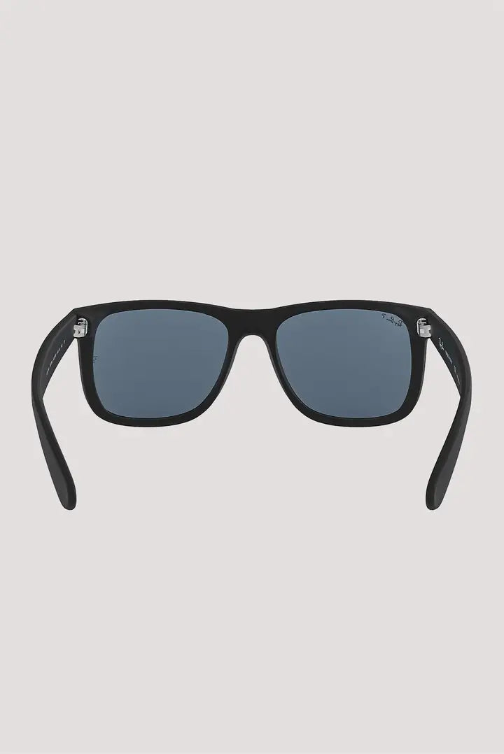 Ray Ban Justin Sunglasses - Rubber Black Frame, UV Protection, Classic Aviator Style for Men & Women | Perfect for Driving, Outdoor Sports & Fashion Accessories