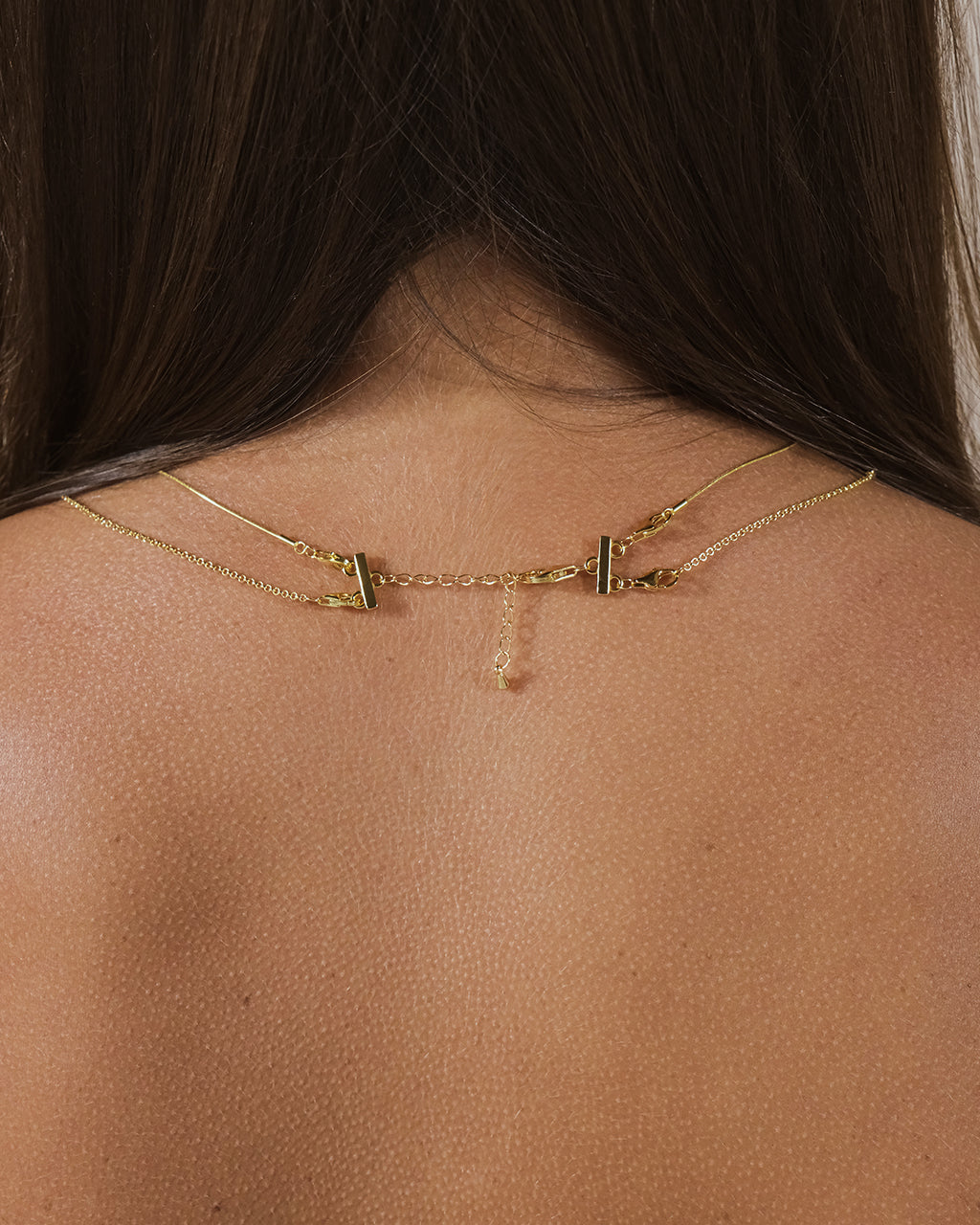 2 Layer Sterling Silver Necklace Spacer - Elegant Layered Jewelry for Women, Perfect for Daily Wear & Special Occasions