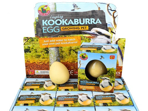 5.5cm Realistic Growing Pet Kookaburra Egg Toy - Fun Educational Science Experiment for Kids, Perfect for Easter Gifts & Bird Lover Collections