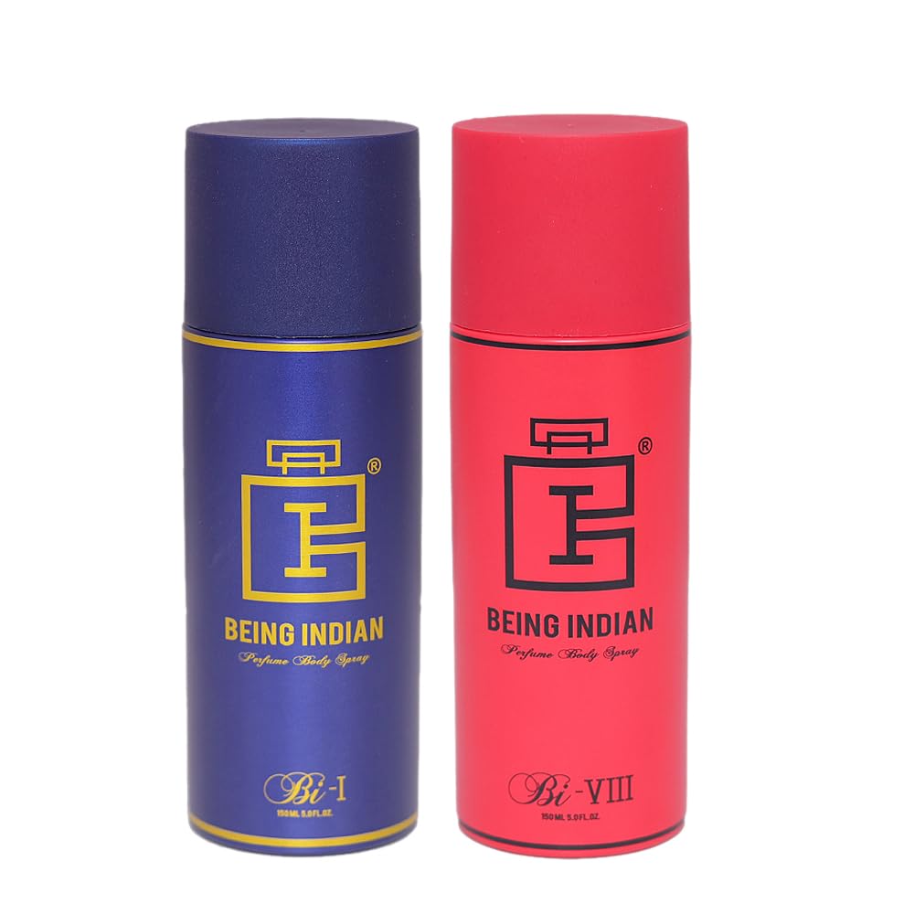 Premium Indian Perfume Body Spray Gift Set - Bi-I & VIII Combo Pack for Women & Men | Long-Lasting Fragrance for Daily Wear, Office, Parties & Special Occasions