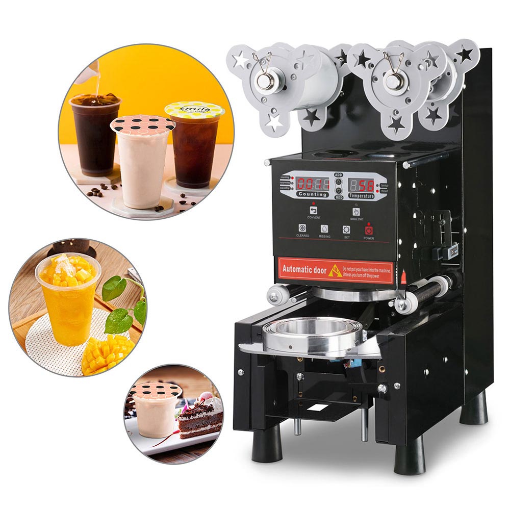 WeChef Automatic Bubble Tea Cup Sealing Machine - 400-670 Cups/Hour | Commercial Boba Tea Sealer for Shops, Cafes & Bubble Tea Businesses