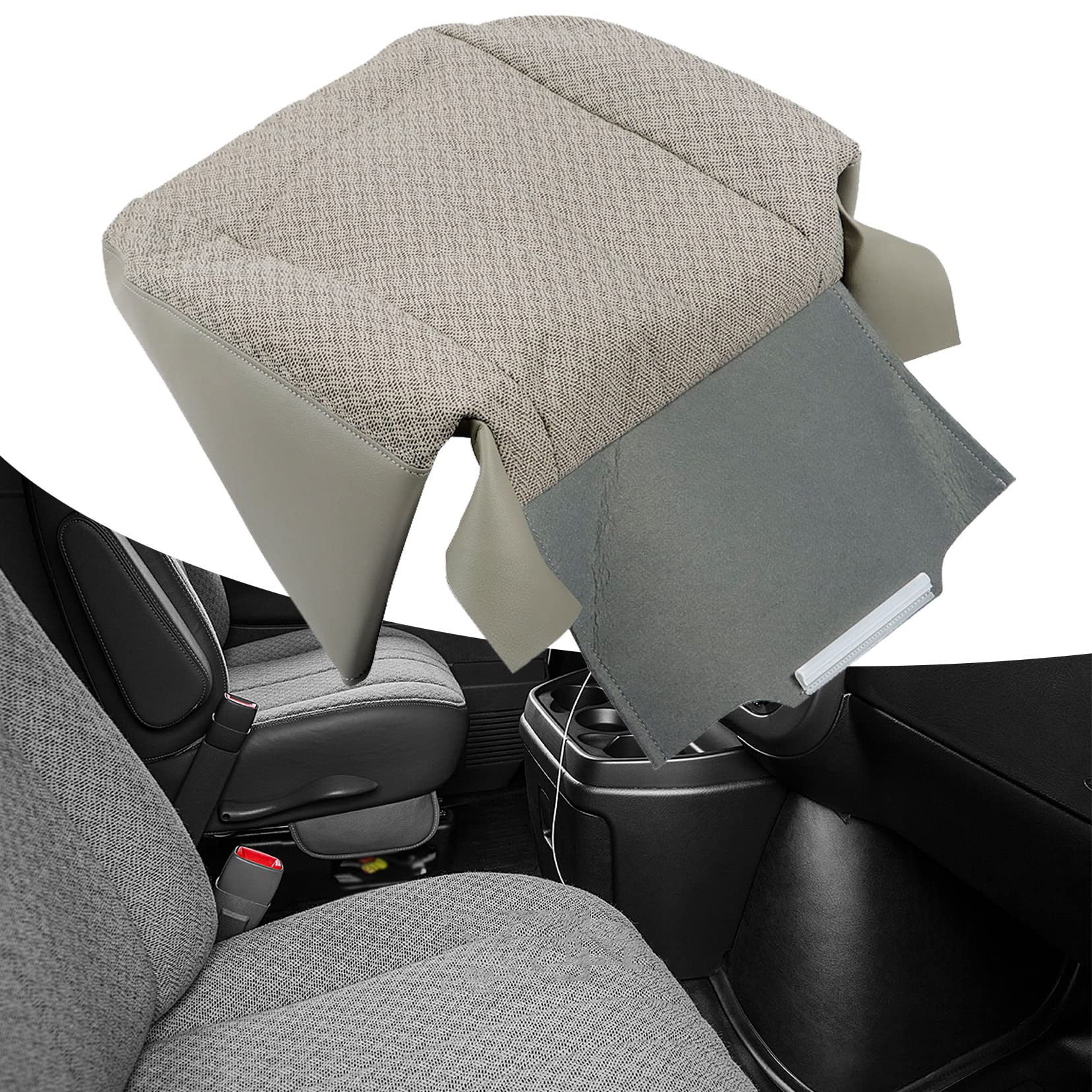 Premium Cloth Car Seat Cover for Chevy Express 1500 2500 3500 Van (2003-2014) - Driver Side Replacement - Durable & Comfortable for Daily Commute, Road Trips & Work Vehicles