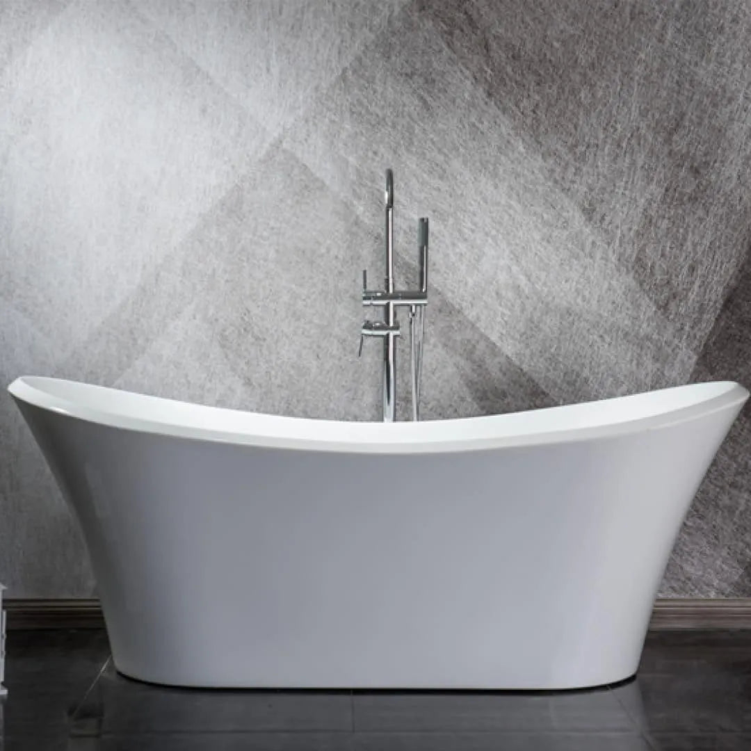 Freestanding Bathtub D9009 - Modern Acrylic Soaking Tub for Spa-Like Relaxation at Home | Perfect for Bathrooms, Master Suites & Luxury Retreats