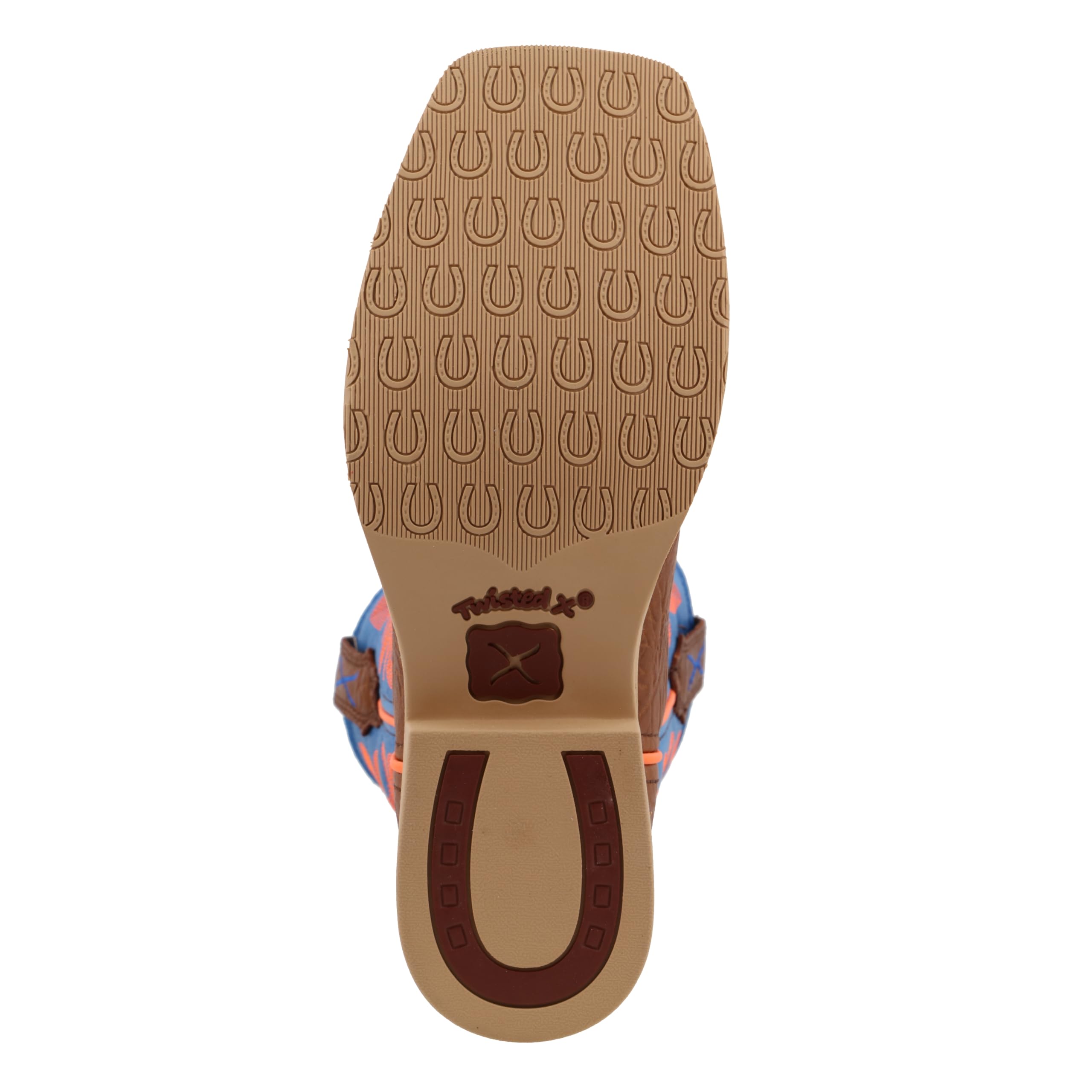 Twisted X Kids Hooey Western Boots - Wide Square Toe Comfortable Cowboy Boots for Boys & Girls | Perfect for Rodeo, Horseback Riding & Outdoor Adventures