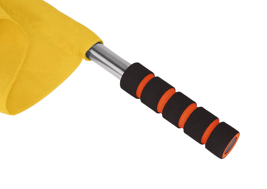 Sports Referee Flags with Stainless Steel Pole - Handheld Signal Flags for Rugby, Soccer, Volleyball, Football - Track & Field Training, Athletic Competition & Linesman Command Flags - Perfect for Outdoor Games, Tournaments & Officiating