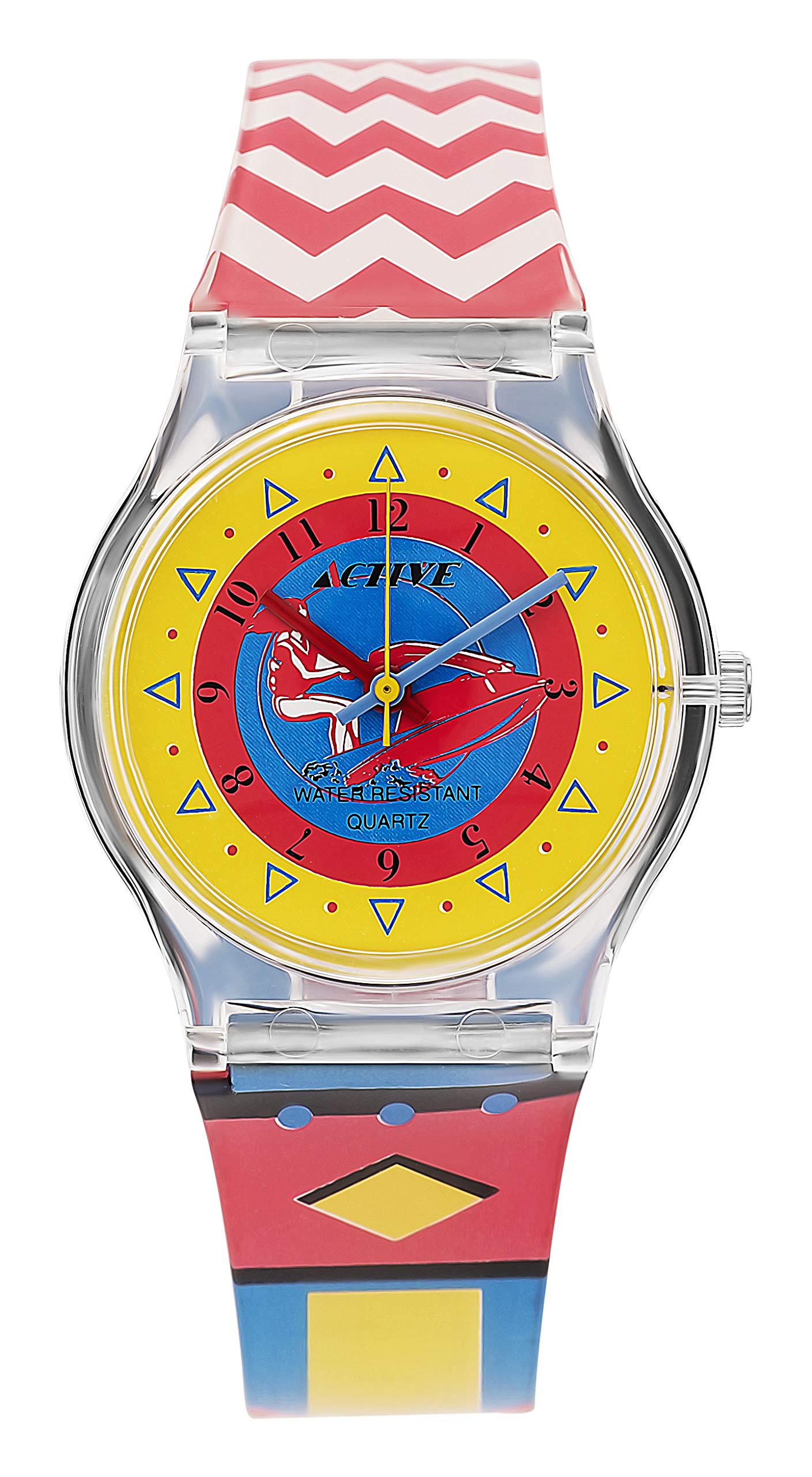 Stylish Women's Quartz Watch with Colorful Analog Dial & Comfortable Plastic Strap - ACT-010 | Perfect for Casual Wear, Office & Everyday Fashion Accessory