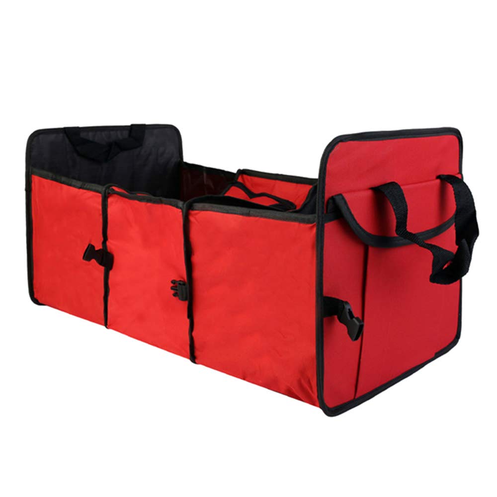 Collapsible Car Trunk Organizer - Portable Storage Bag with Insulation | Multi-Functional Cargo Container for Road Trips, Camping & Grocery Shopping
