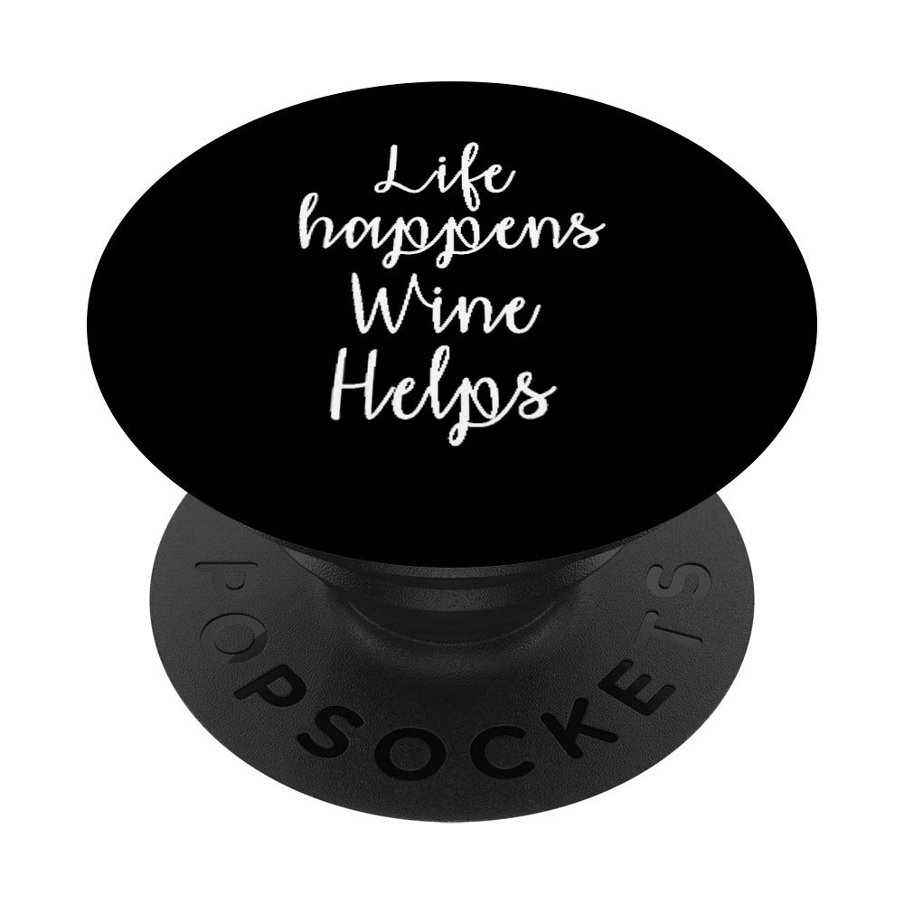 Funny Wine Drinker Gifts for Mom & Aunt - PopSockets PopGrip Swappable Phone & Tablet Grip - Perfect for Wine Lovers, Birthday Presents & Party Favors