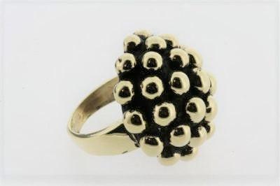Stylish Beaded Bubble Ring in Brass - Perfect for Boho Fashion, Parties & Everyday Wear