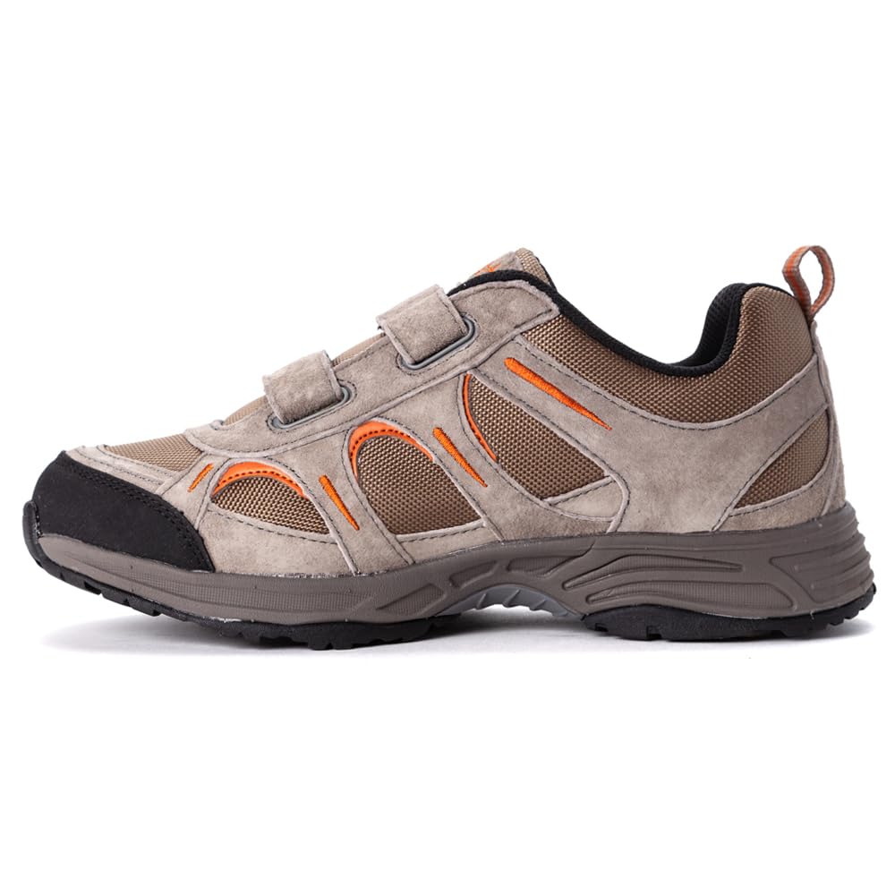 Propet Men's Connelly Slip-On Sneakers - Comfortable Casual Shoes in Brown | Perfect for Walking, Travel & Everyday Wear