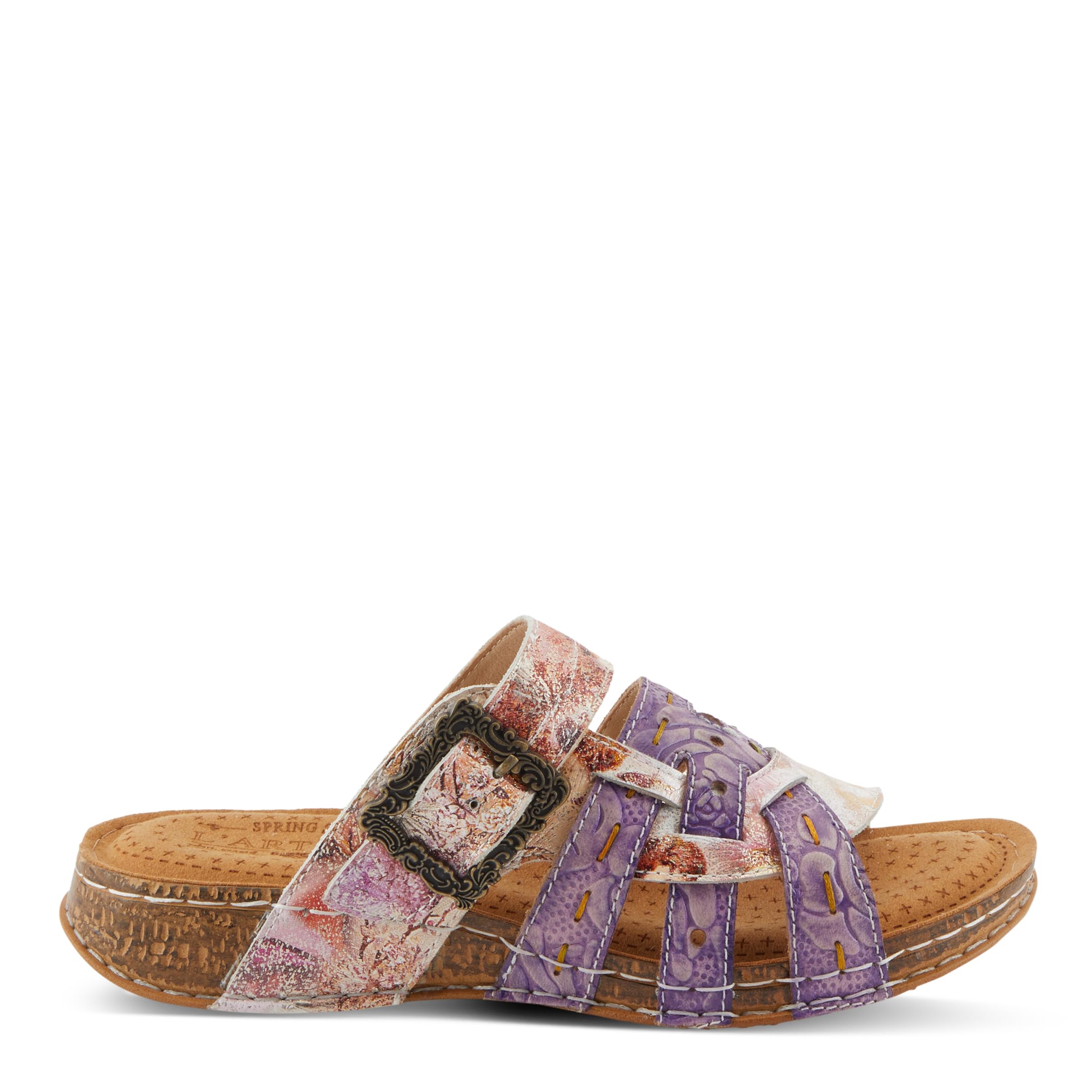 Spring Step L'Artiste Women's Calamityjay Comfortable Leather Sandals with Arch Support - Perfect for Summer Walking, Beach Outings & Casual Wear