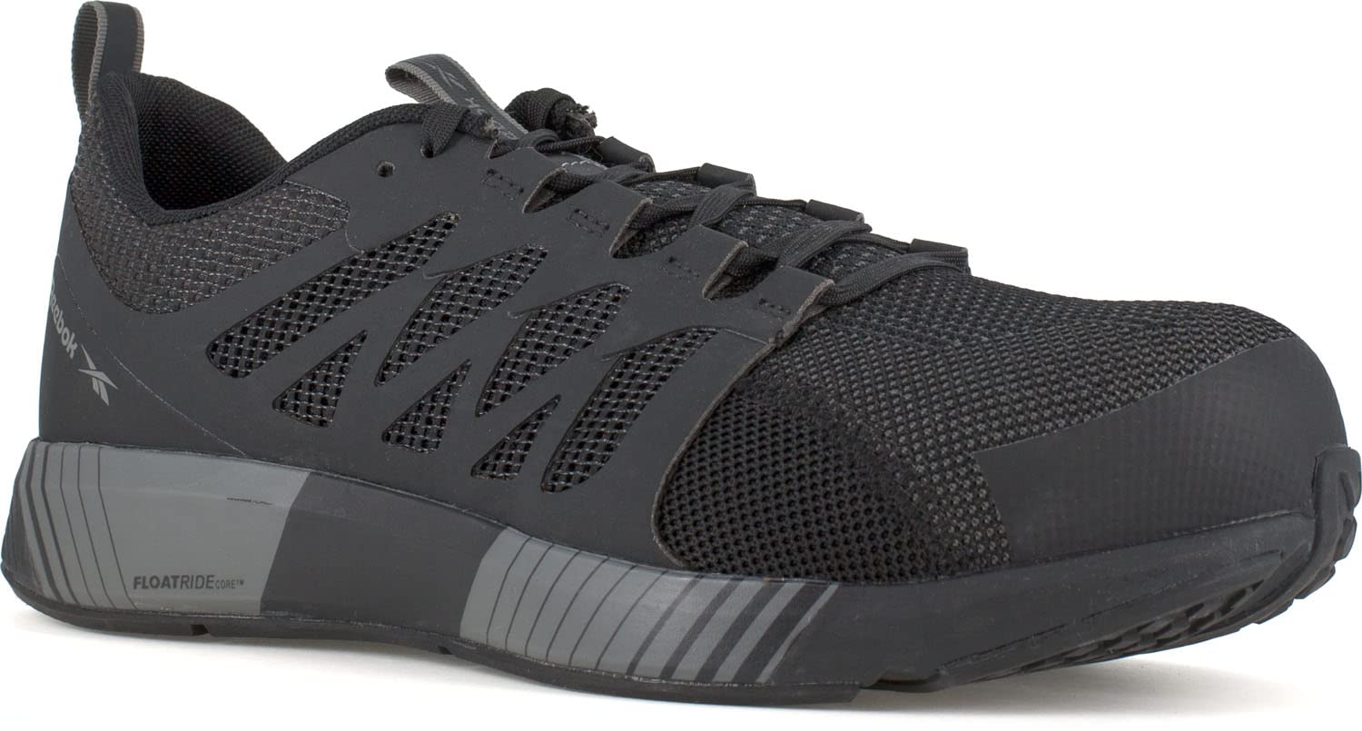 Reebok Men's Fusion Flexweave Work Comp Toe Safety Shoes - Lightweight & Durable Work Boots for Construction, Warehouse & Industrial Workers