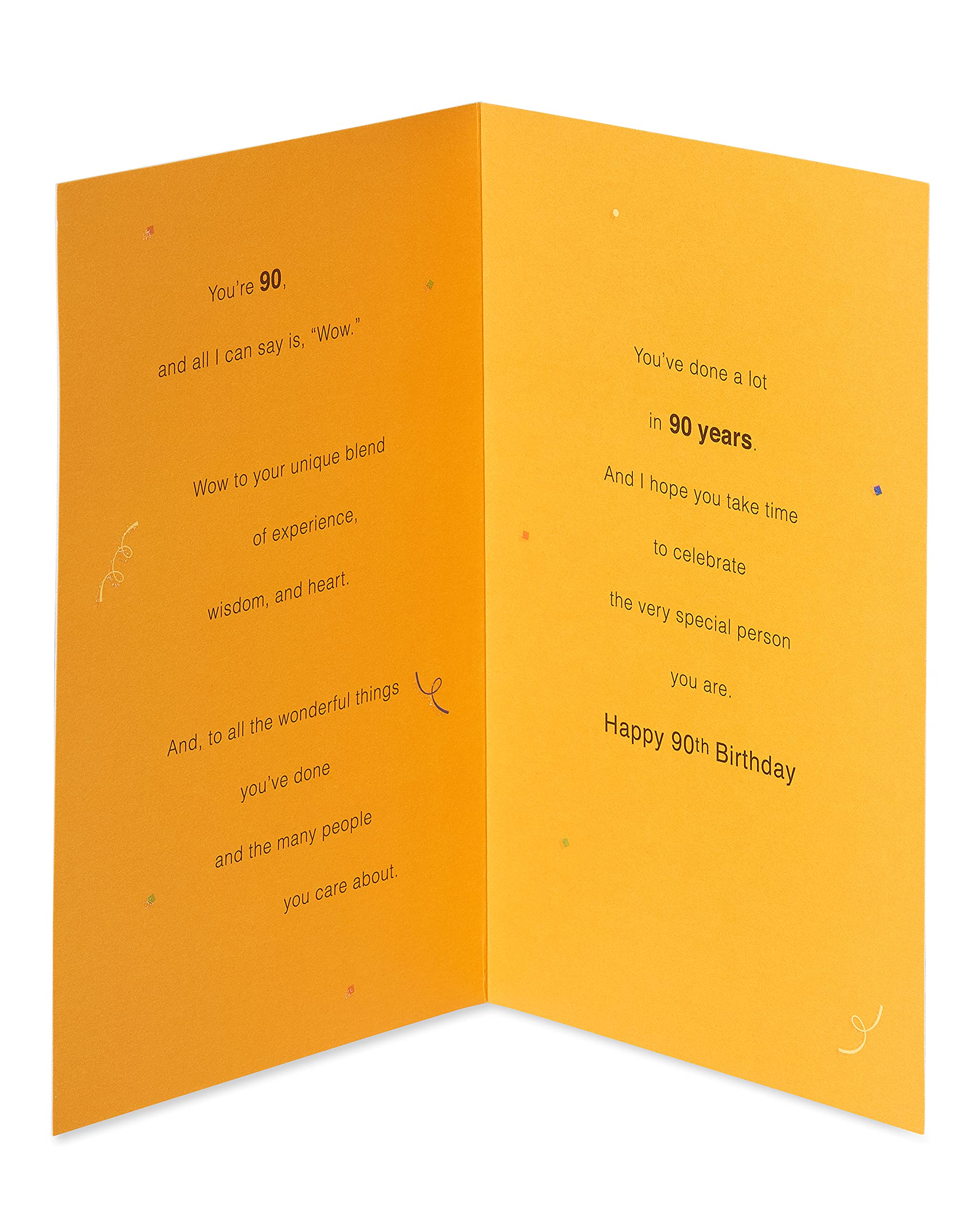 American Greetings 90th Birthday Card with Balloons - Perfect for Milestone Celebrations, Retirement Parties & Grandparent Birthdays