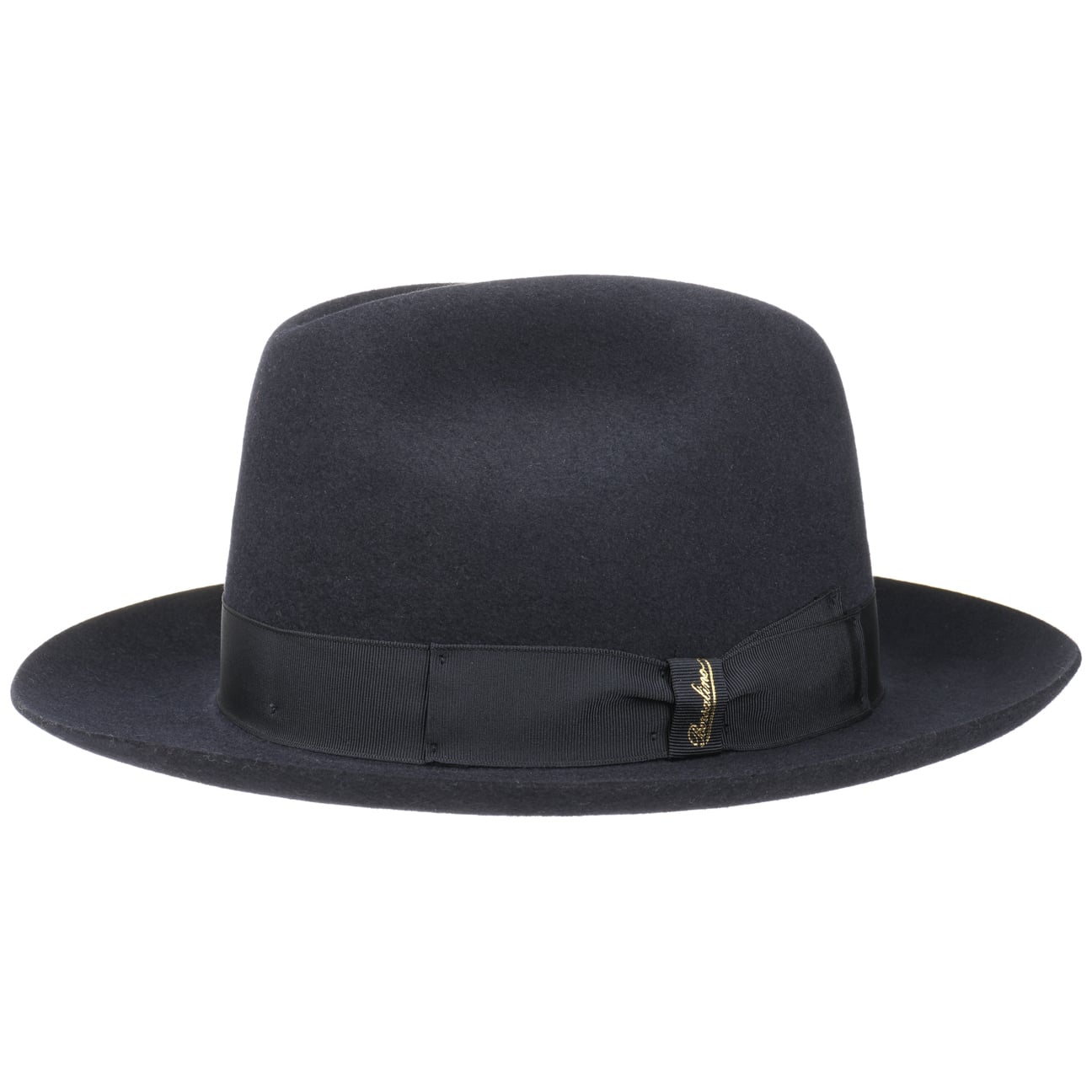 Borsalino Marengo Fur Felt Bogart Hat for Men - Classic Fedora Style for Outdoor, Travel & Formal Occasions