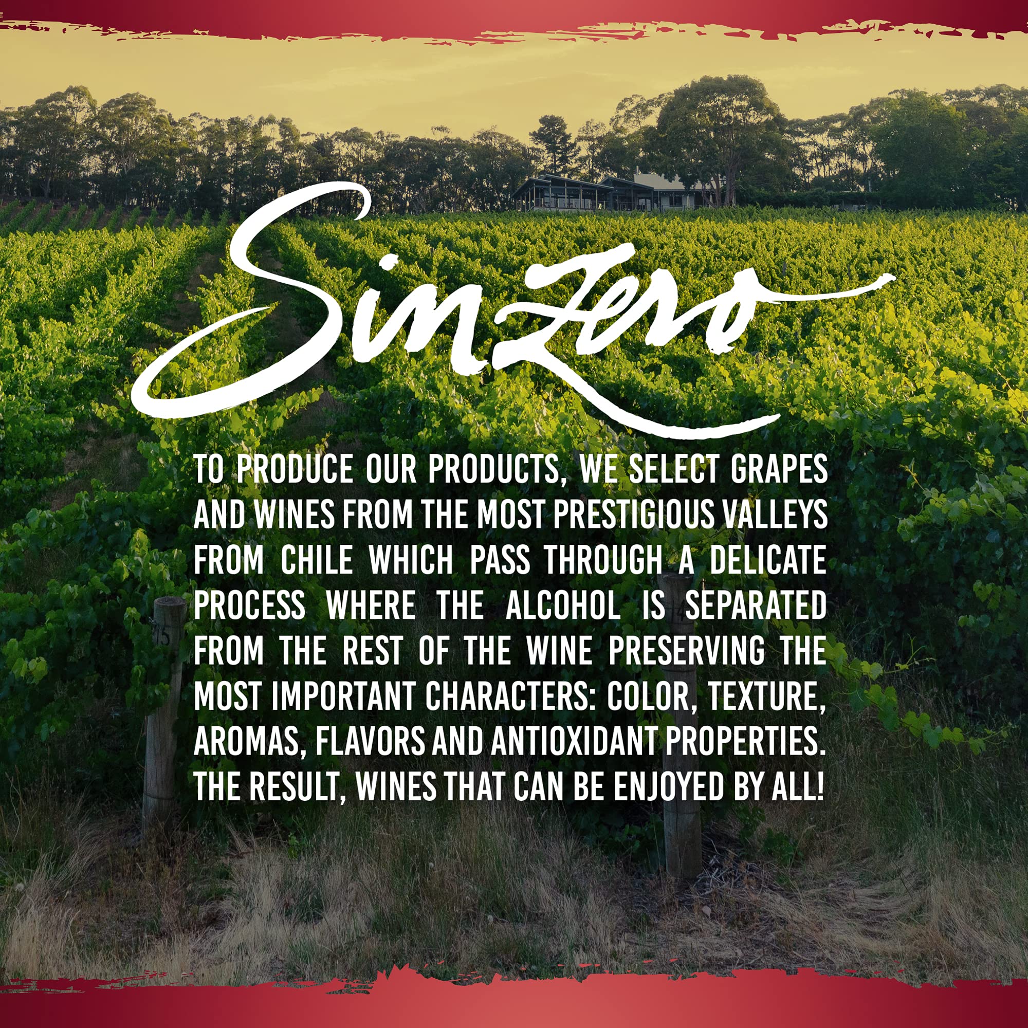 SINZERO Alcohol-Free Rose Wine - Vegan, Low Calorie, Gluten-Free (25.4 Fl Oz) - Perfect for Parties, Weddings & Healthy Lifestyle