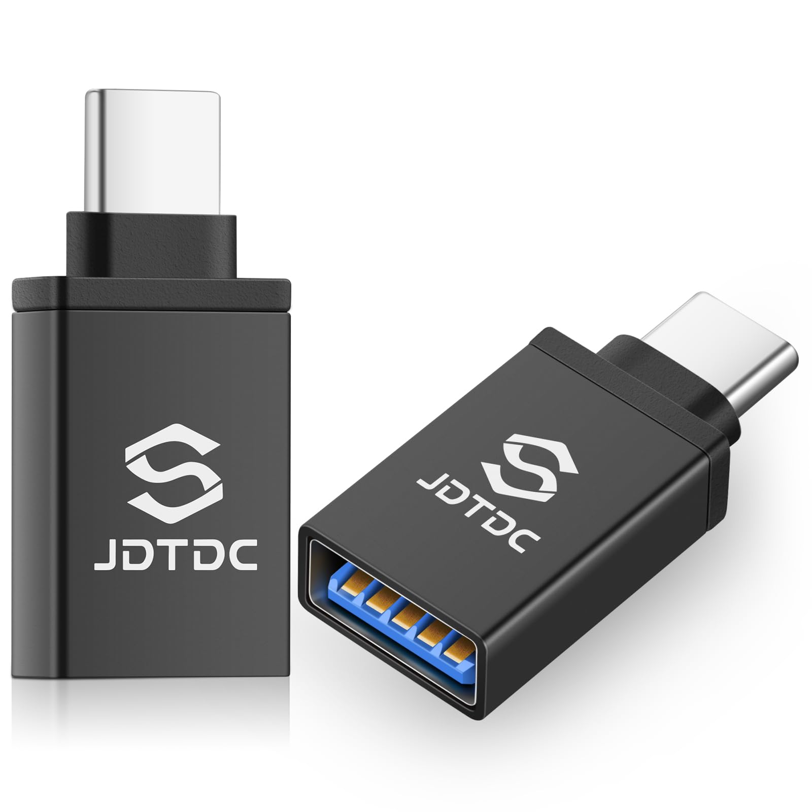 2 Pack USB C to USB 3.0 Adapter, USB Type C Female to USB Male Converter - Compatible with iPhone 15, iPad, MacBook, Thunderbolt 4/3 & Android Devices - Fast Data Transfer & Charging for Phones, Laptops, Tablets & More