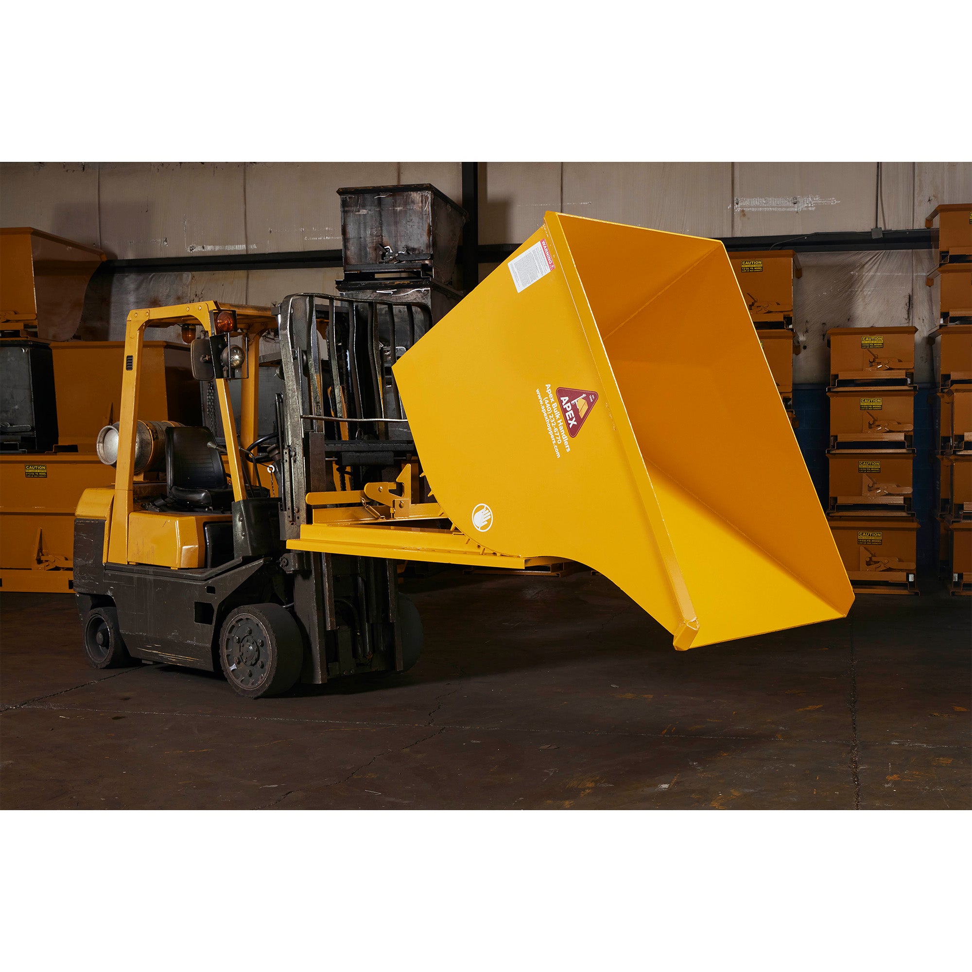Heavy Duty Hopper - 1.5 Cubic Yards Capacity, 6000 lbs Load Capacity | Durable Construction Equipment for Industrial, Agricultural, and Construction Material Handling