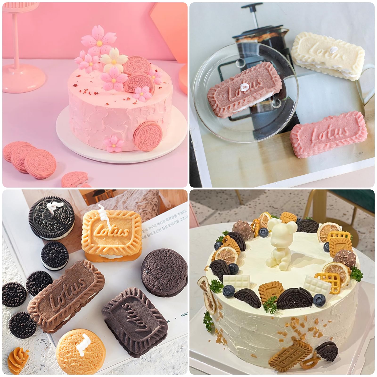 Premium Silicone Baking Molds for Biscuits, Cookies, Chocolate & Candy - Fondant Cake Decorating Tools for Cupcake Toppers, Buttercream Flowers, Dough, Plaster & Resin Crafts - Perfect for DIY Desserts, Party Treats & Home Baking Projects