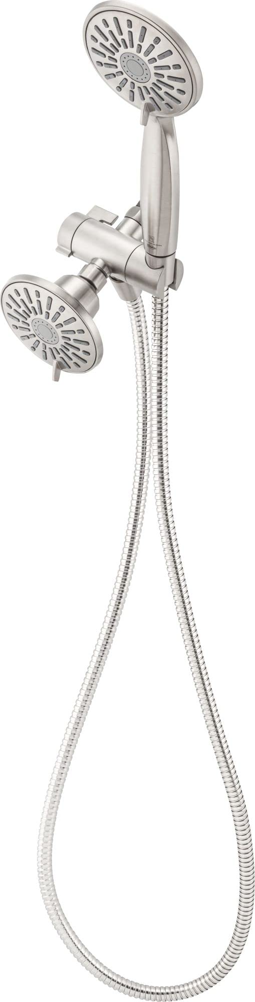 PROFLO PFSHK318 1.8 GPM Multi-Function Shower Head with Handheld Spray - Chrome Finish for Bathroom & Spa-Like Experience