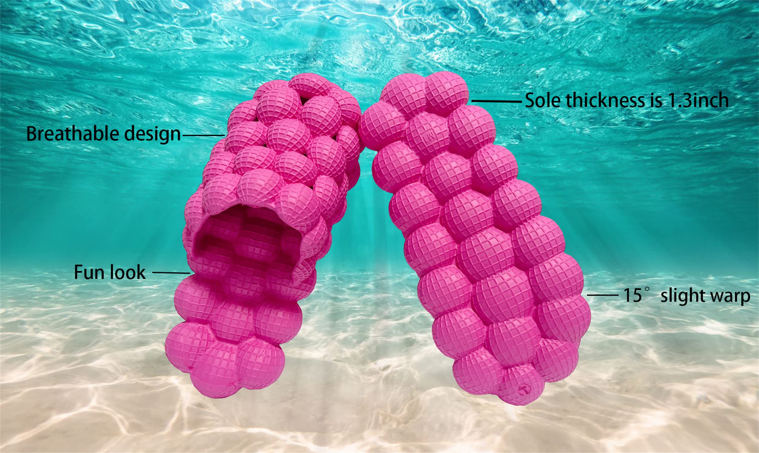 Reflexology Massage Slippers for Men & Women - Anti-Slip Bubble Slippers with Lychee Design - Comfortable Home Footwear for Relaxation & Stress Relief