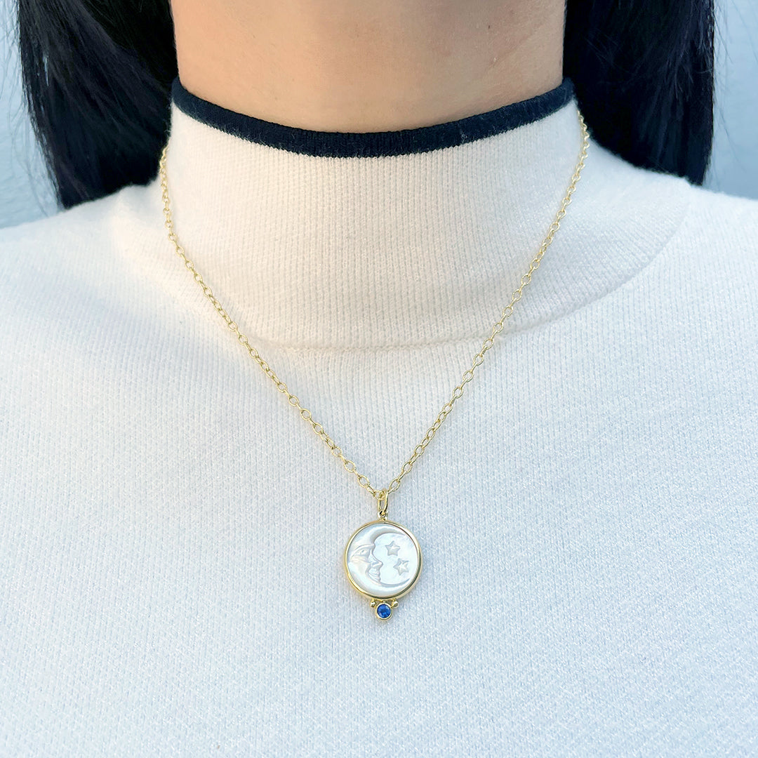 14K Yellow Gold Hammered Link Chain Necklace for Women - Dainty Layering Jewelry for Everyday Wear & Special Occasions